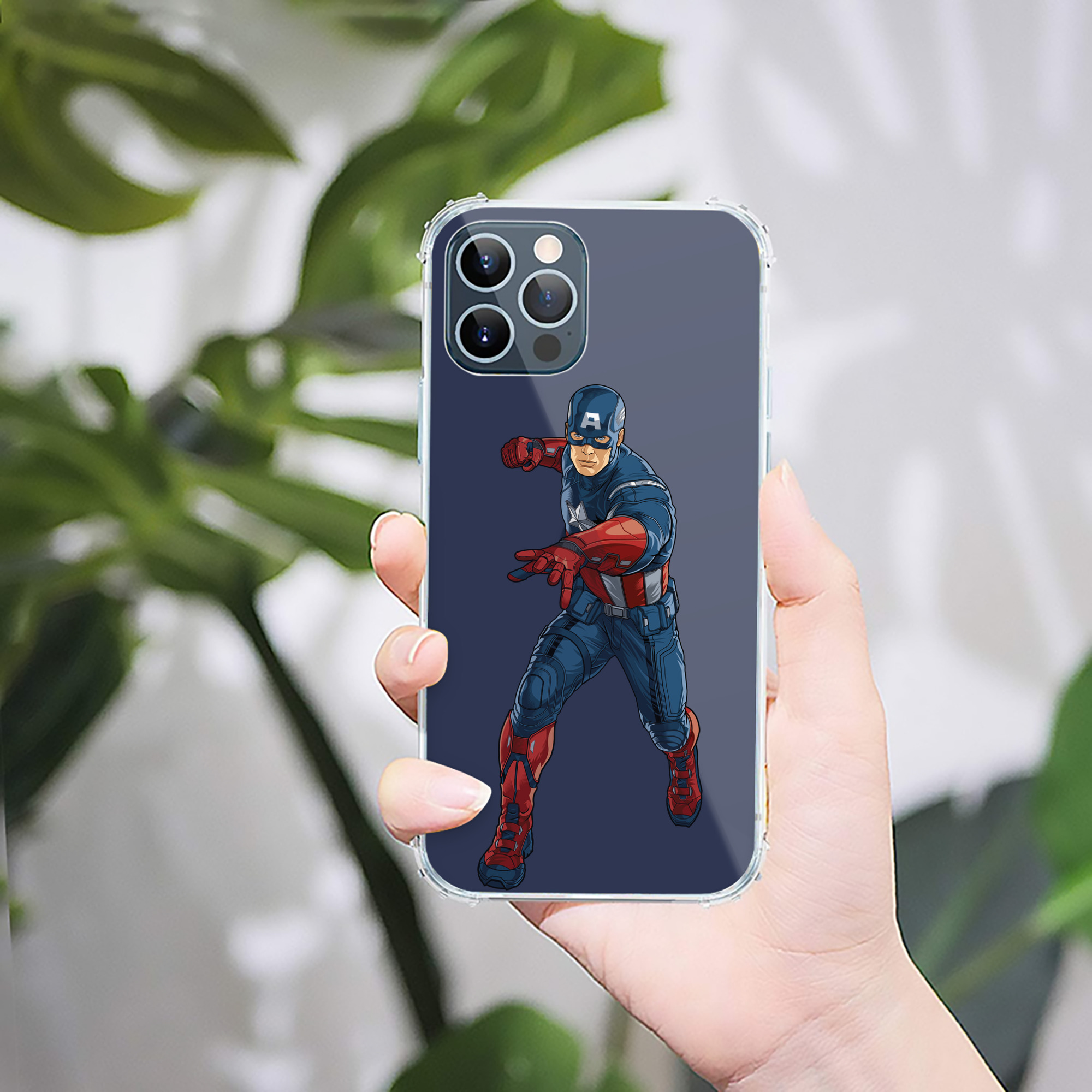 （画像用） アベンジャーズ The Avengers 【iPhone 12シリーズ対応】透明スマホケース（クリアソフトケース）